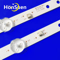 100% New 2pcs/Kit LED strips for 32 TV AKAI AKTV3225 ROMSAT 32HSK1810/T2 TELESYSTEM BM32C1 SMART