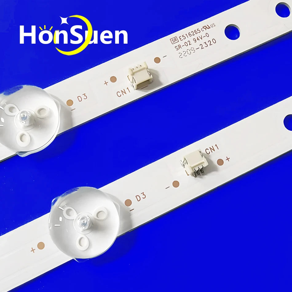 100% New 2pcs/Kit LED strips for 32 TV AKAI AKTV3225 ROMSAT 32HSK1810/T2 TELESYSTEM BM32C1 SMART