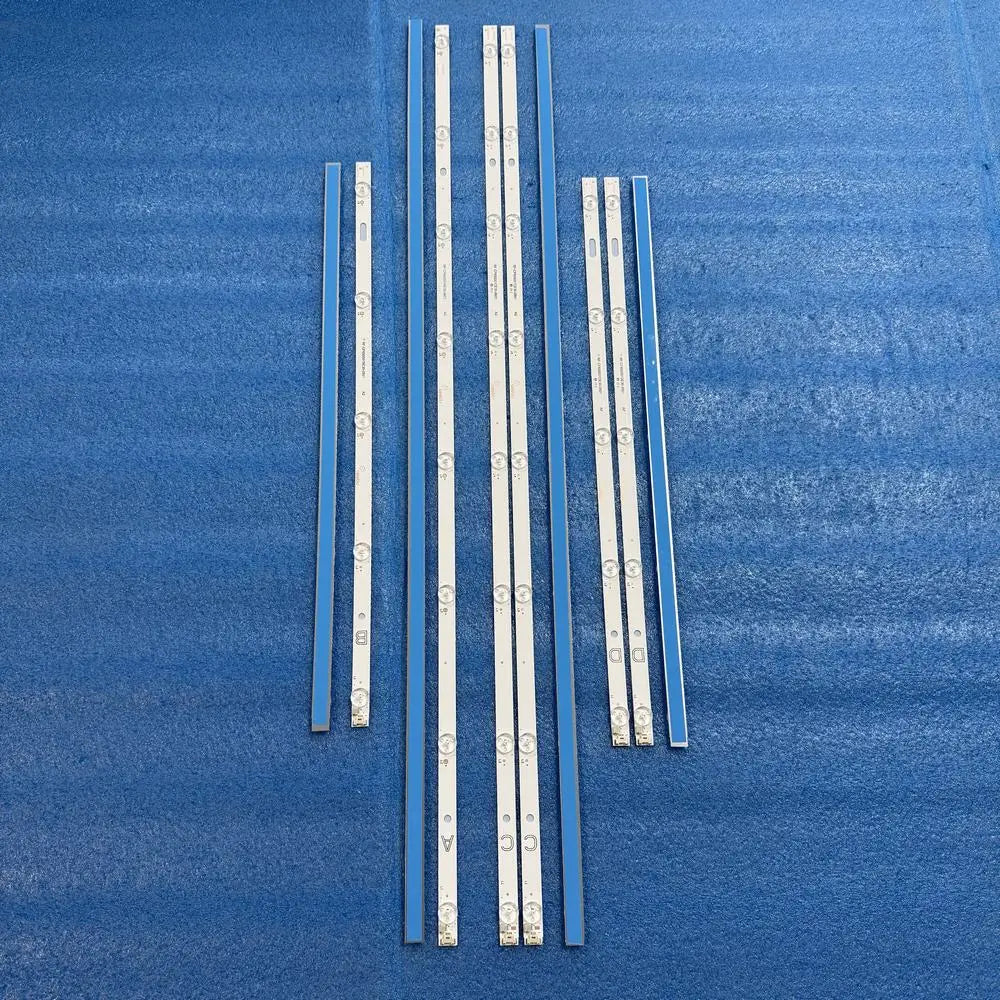 Full set LED Backlight strip(10) blue light for OK OTV 65AQU-5022V BUSH QLED65UHDRS RF-CF650001AE30-0801 A