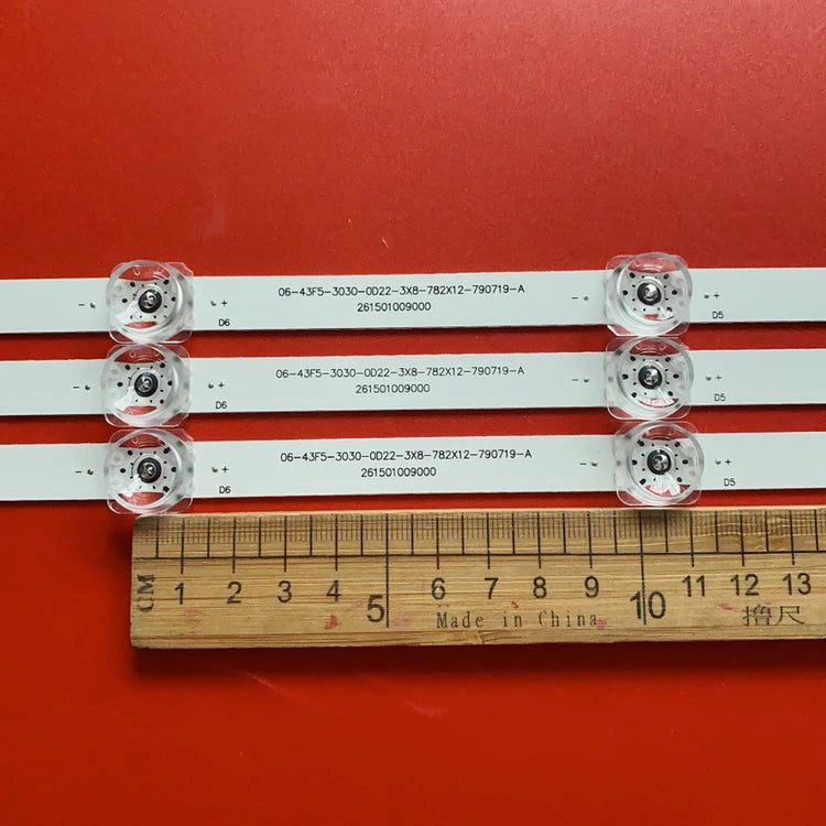 LED Backlight strip for 06-43F5-3030-0D22-3X8-782X12-790719-A LE43C51 H43E08A L43M5-EK L43M5-EX H43E07A LE43DE87SF 43F575T