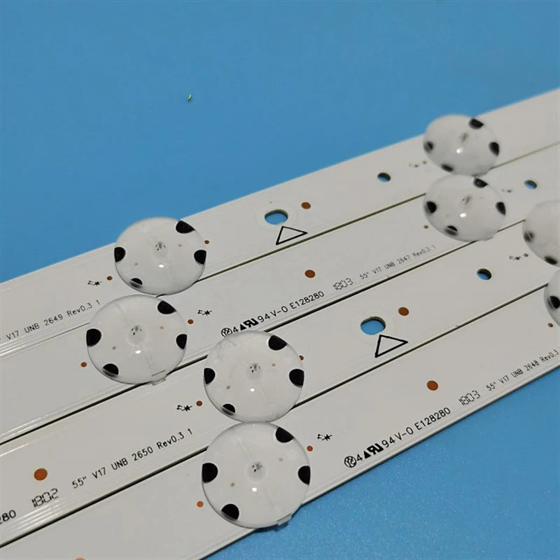 16pcs/set LED backlight strip for 55inch TV 6916L-2647A 2648A 2649A 2650A 55 V17 UNB 2647 2648 2649 2650 REV0.3 1 DS-D2055NL-B