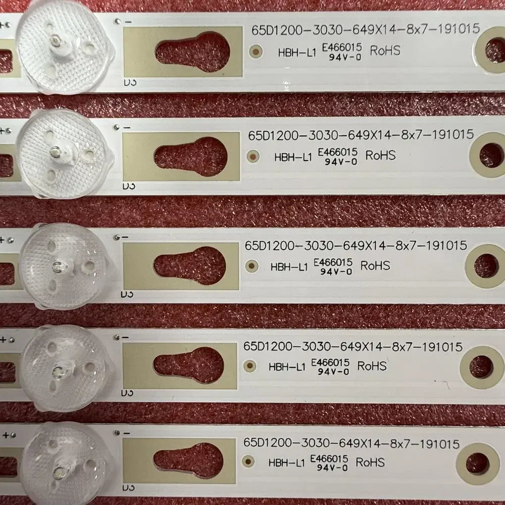 8pcs/set LED Strip For 7LED 65UP7000PUA 65UN7000PUD 65UN70006LA 65PFL5765/F8 4C-LB650T-YHB TCL-65D1200-3030FC 65HR332M07A3
