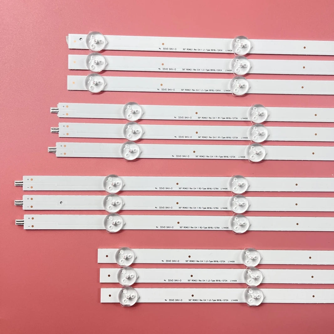 LED Backlight Strip 10 Lamp For 50' TV 50LA6208 50ln540v 50LN5400 50LA620V 50LA620S 50LN577S 6916L-1276A 1273A 1272A 1241A