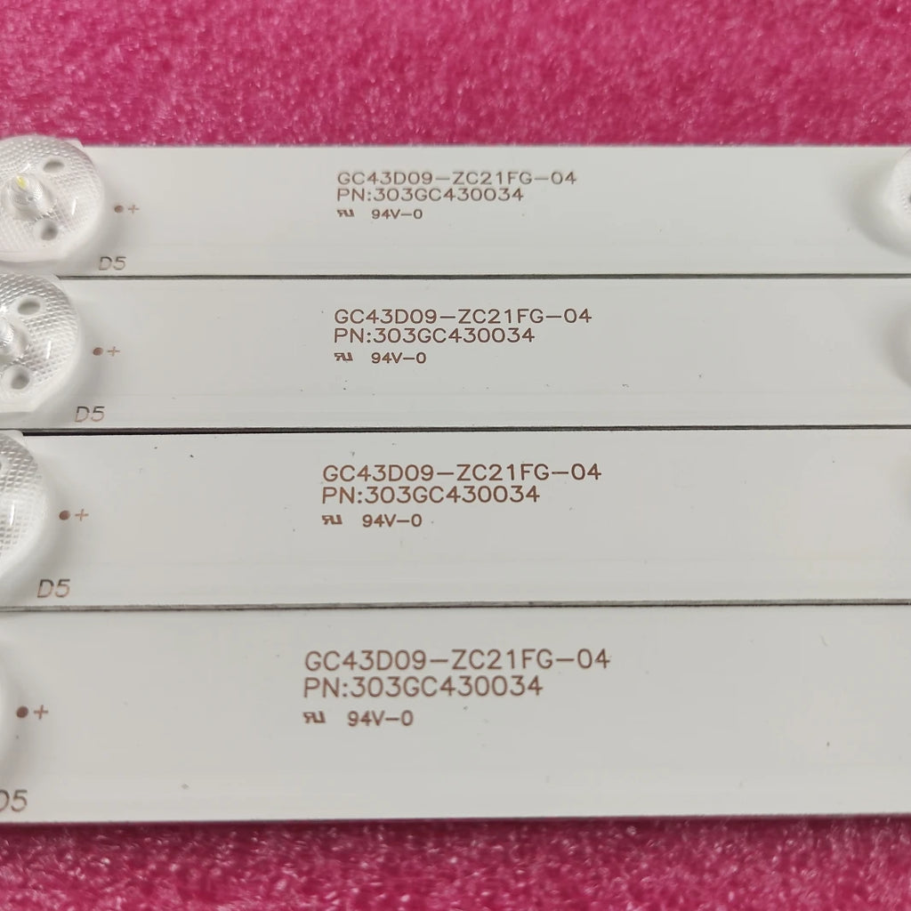 LED backlight strip 9 lamp for BBK 43LEM-1023/FTS2C MYSTERY MTV-4324LT2 43PFF5021 43PFF5011 T4312M LD43V22S DLED43GC4X9