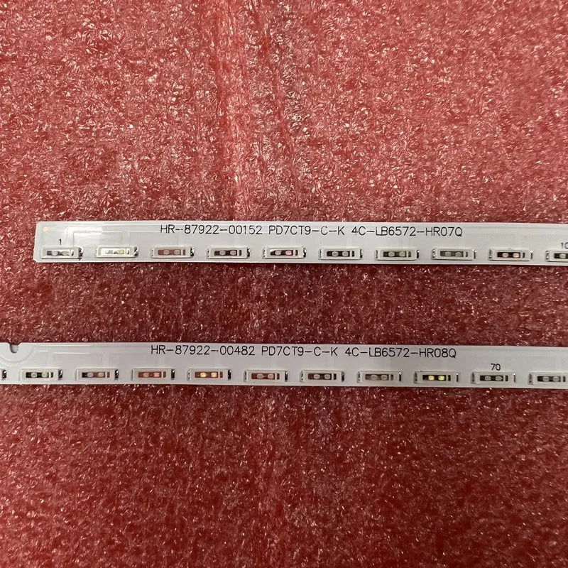 2pcs/set LED Backlight Strip for TCL 65X3XUS 65X3 65X2 R L 65HR720S72A4 65HR720S72B4 V4 4C-LB6572-HR08Q HR07Q
