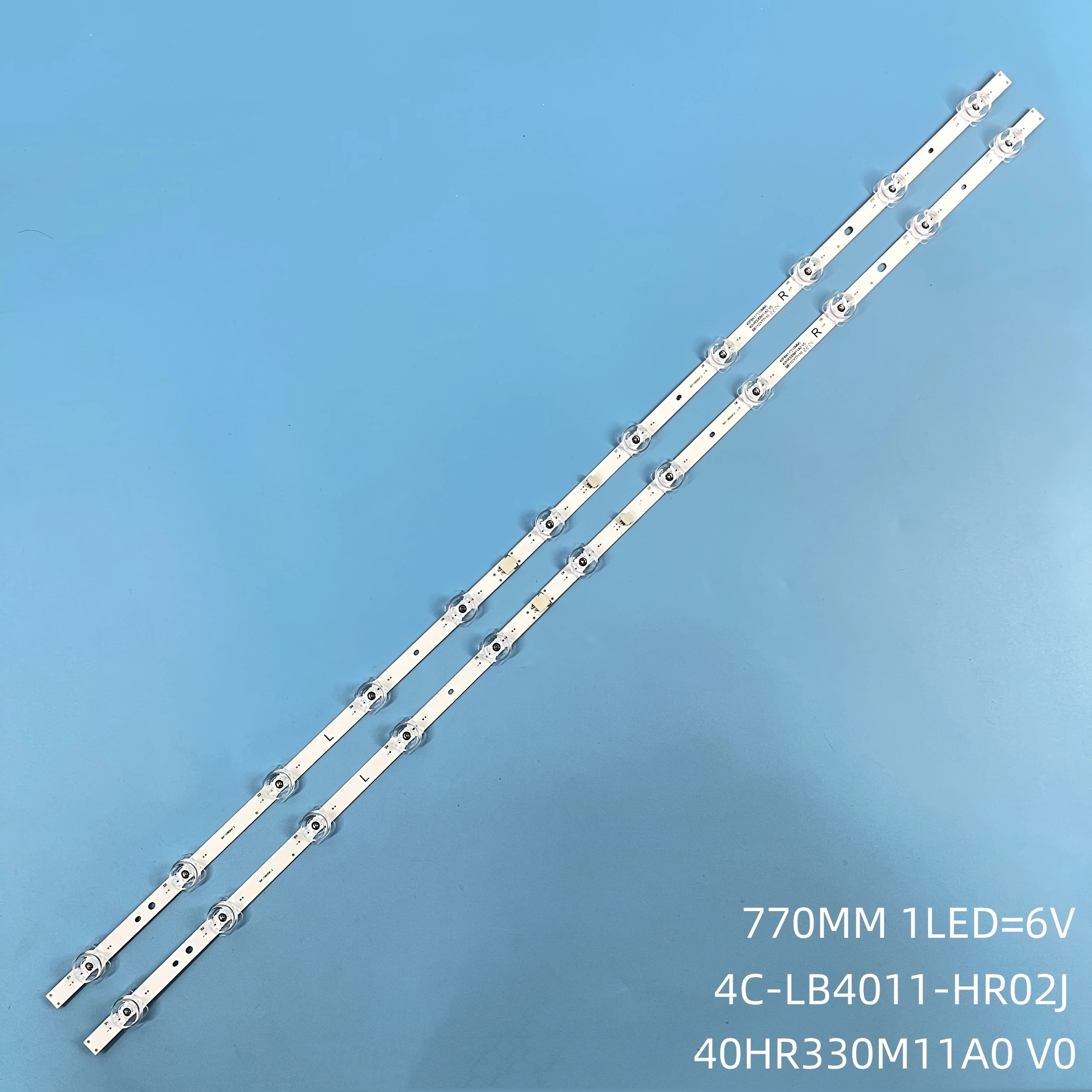2PCS/Set Brand New 40HR330M11A0  TCL 40M9F L40S60A Backlight Strip 40F6N 11*2(10MM) V0 4C-LB4011-HR02J