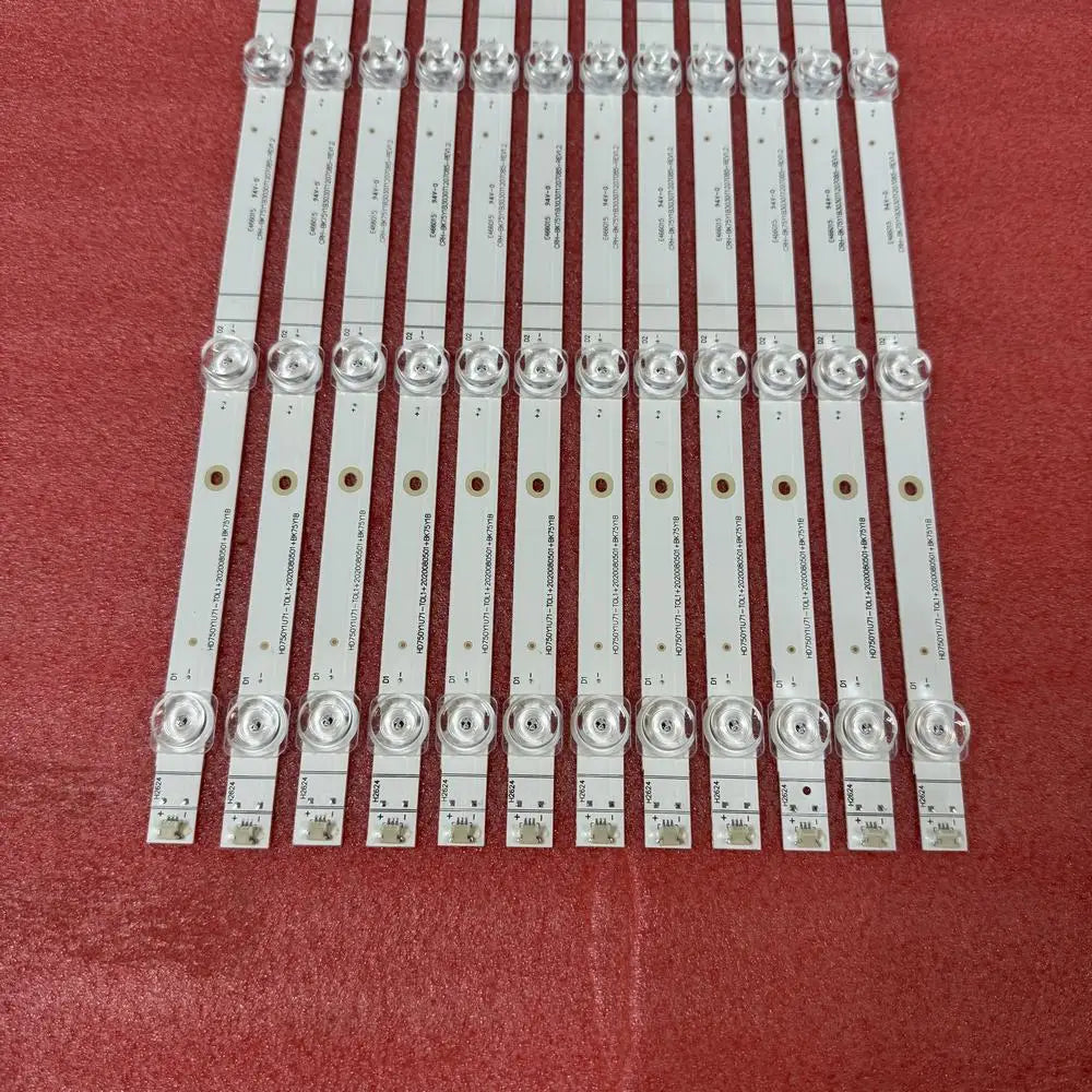 LED Backlight Strip for Toshiba 75C350KU 75E3F-PRO 75T55F 75E3F 75A5F 75V1F-S 75E5G J75H LB7502J V0 HD750Y1U71-TAL2 T0L1 T0L1B2