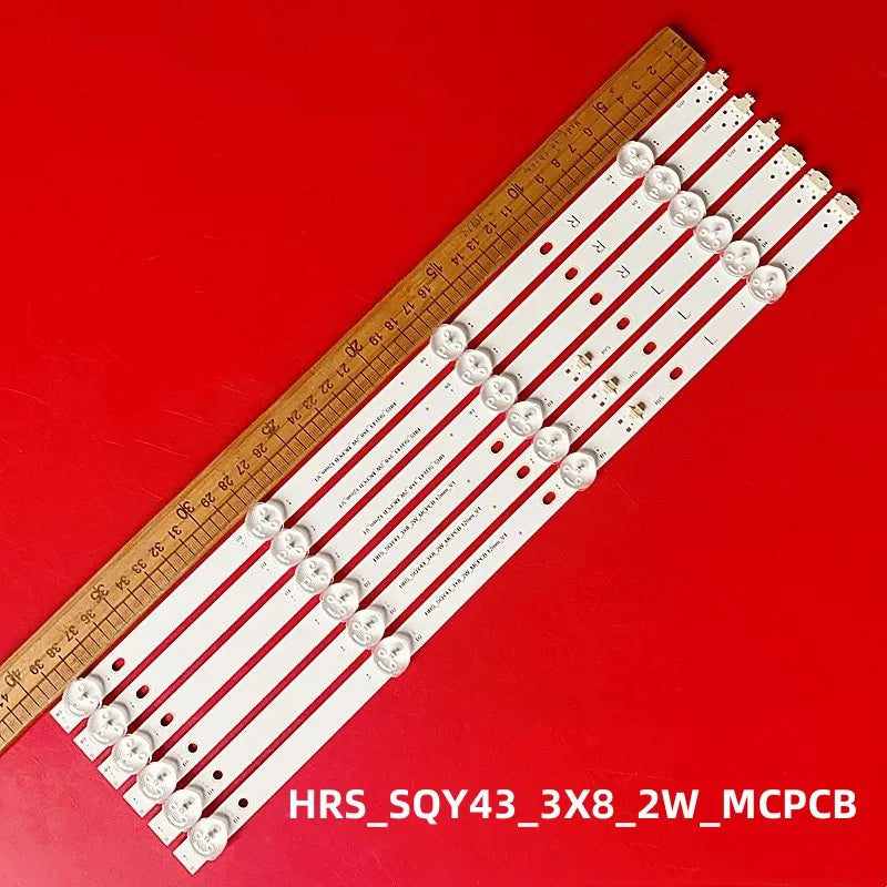 LED for BBK 43lem-1071/fts2c RCA RT4306 RTU4300 RTU4300-E AE0110575 AE0110575 43LE51012D SH-39B/4365 HV430QUB-N1B HRS_SQY43_3X8