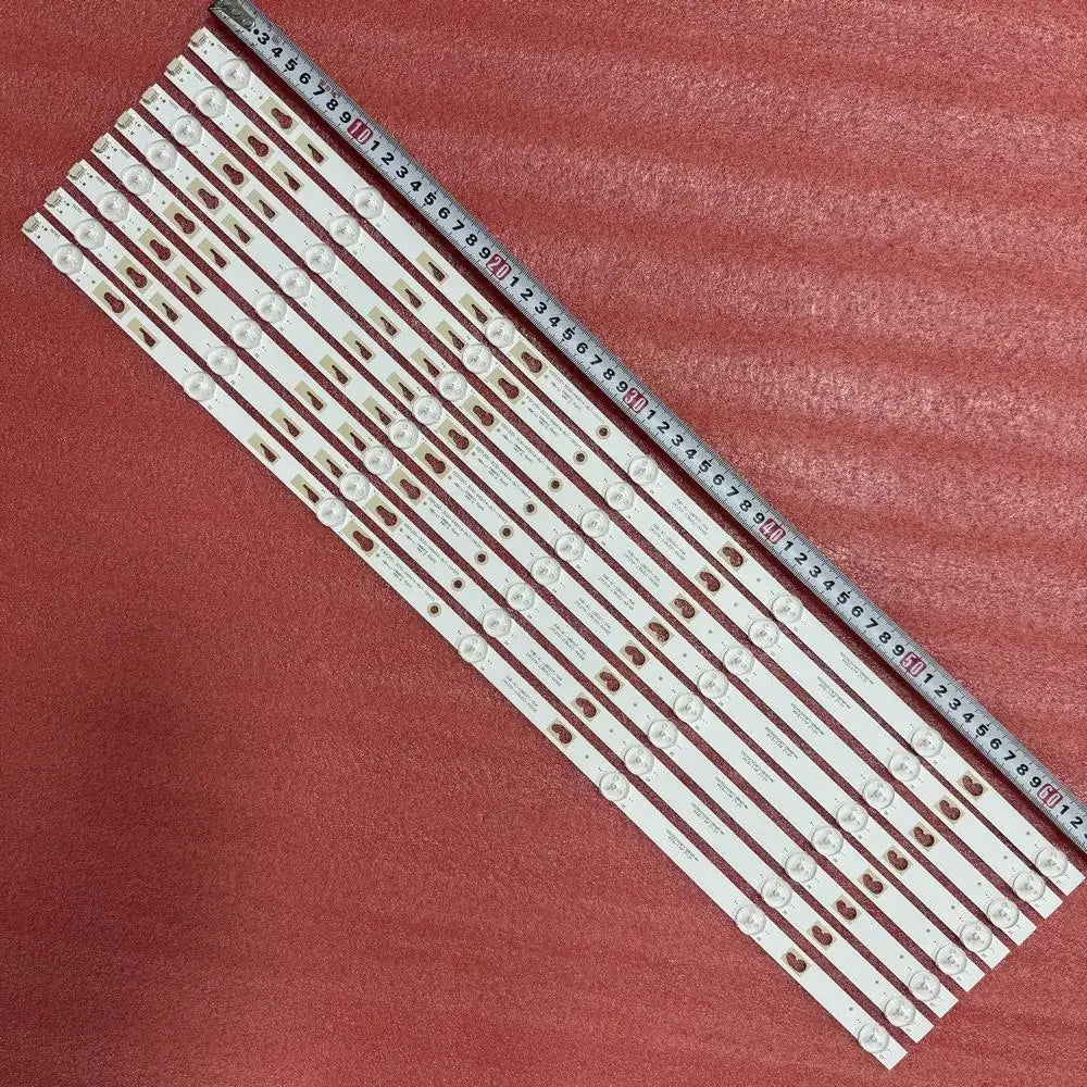8pcs/set LED Strip For 7LED 65UP7000PUA 65UN7000PUD 65UN70006LA 65PFL5765/F8 4C-LB650T-YHB TCL-65D1200-3030FC 65HR332M07A3