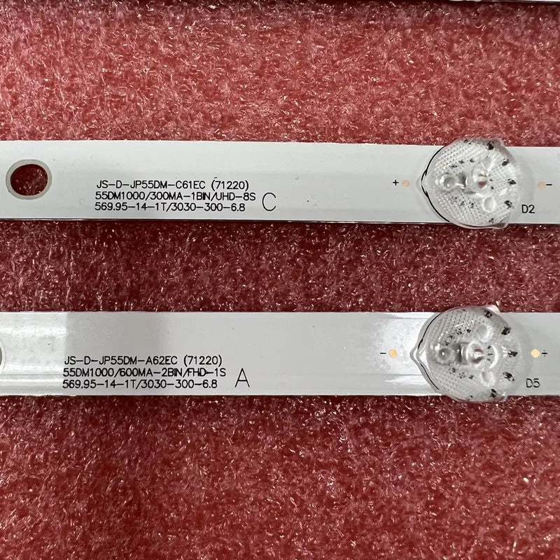 LED Backlight Strip(9) For BBK 55LEX-8158/UTS2 AKTV JS-D-JP55DM-A62EC C61EC 55DM1000/600MA-2BIN 55DM1000/300MA-ABIN/FHD ND55K400