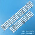 LED Backlight Strips For 43-FHD-L R UE43N5000 LM41-00622A 00624A UN43J5290AG UN43T5300 UE43N5000 UE43N5300AU UA43N5300