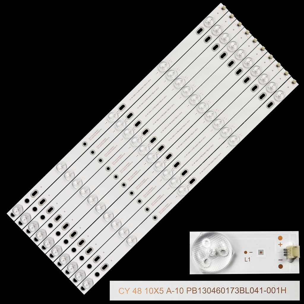 LED backlight for 5DLM09C5216M53N110 8DA2-DLM4-800501 CY 48 10X5 A-10 PB130460173BL041-001H
