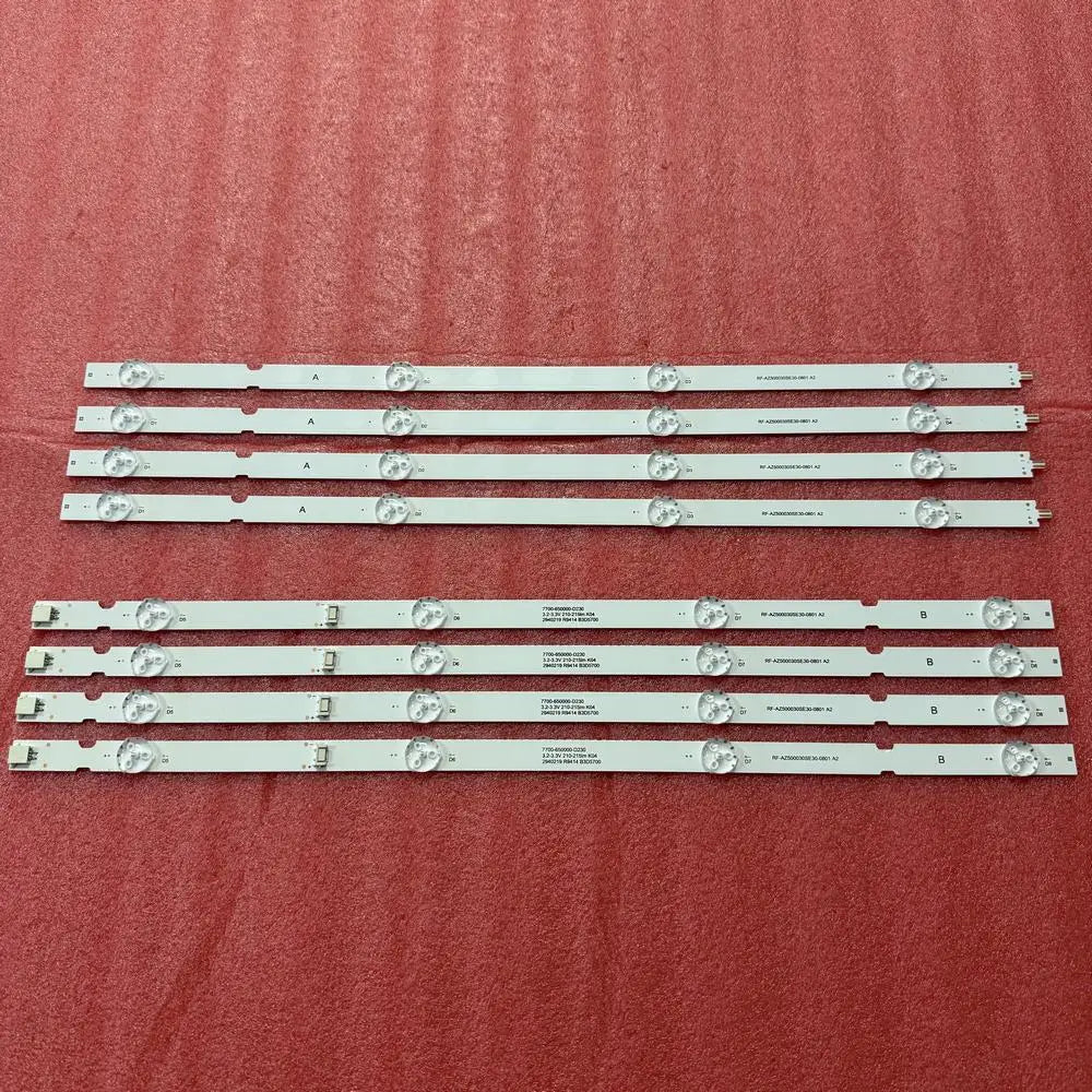 4pcs/set LED Strip for Panasonic TH-50GX580C 50C60 PTV50Q20SNBL TH50GX580C 7700-650000-D360 RF-AZ50030SE30-0801