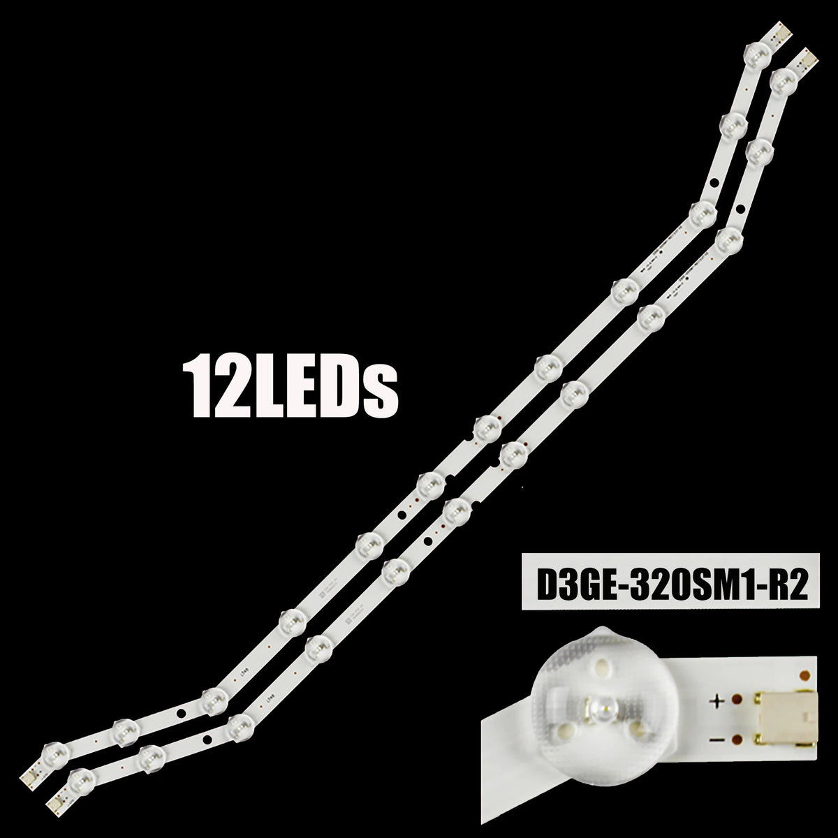 12-LEDs Backlight Strip For BN96-28763A D3GE-320SM1-R2 LM41-00001S BN96-33972A UE32H5303 UE32H5303AK LM41-00001R
