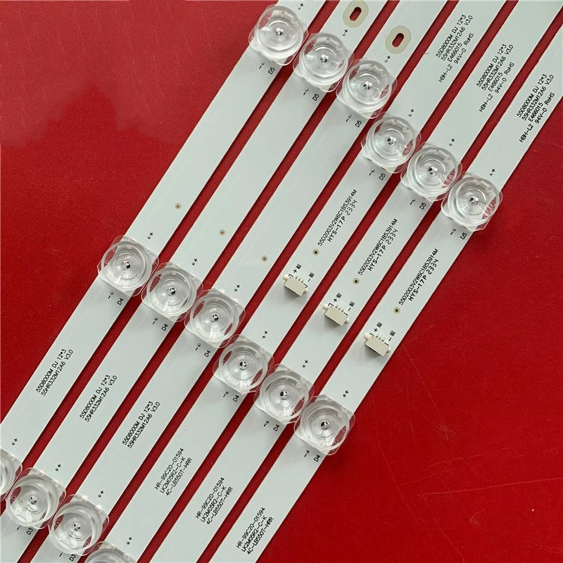 LED strips 12lamps 4C-LB550T-HRR 55HR332M12A6 V3.0 55D8000M DJ 12*3 for L55M5-EC L55M5-ES 55PFL6775/F8 55D2003V2W12C1B103914M