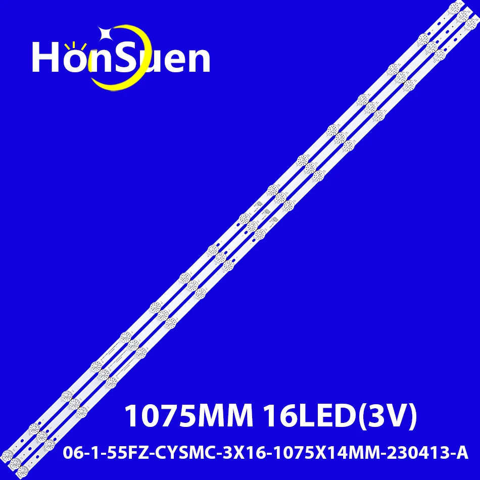 16 Lamps LED backlight strip for 55S515D Haier 55 Smart TV S3 H55K7UG 06-1-55FZ-CYSMC-3X16-1075X12MM-220621