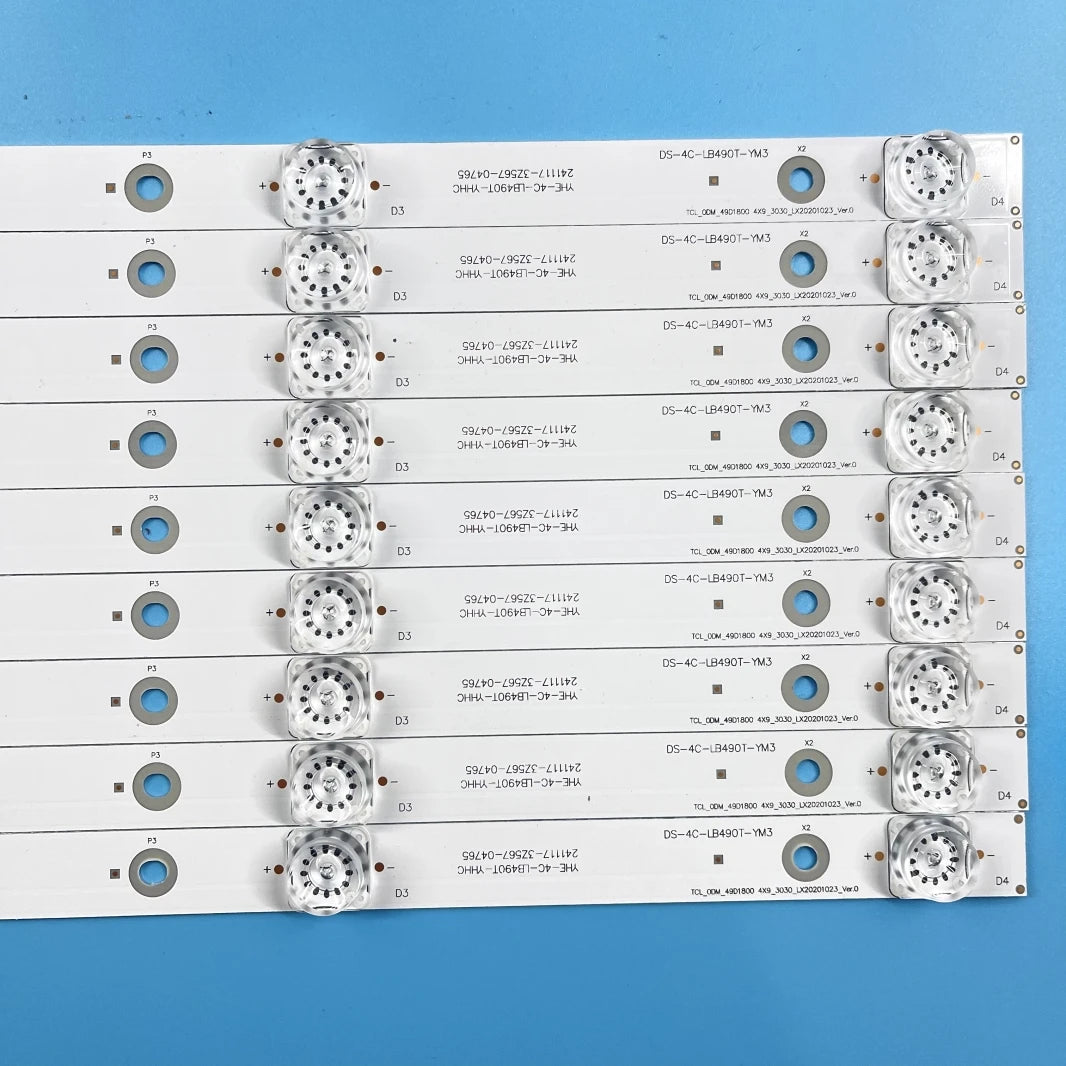 LED Backllight strip For 49HR332M04A3 V3 4C-LB490T-HR2 DS-4C-LB490T-YM3 TC490M01 TC490M02 Hitachi 49R80 T49D18SFS-01B 49U7750VE