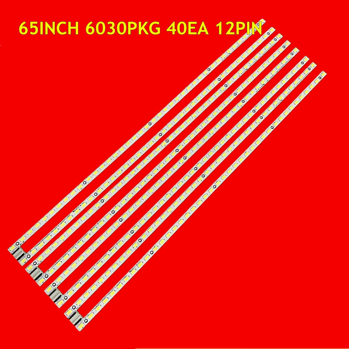 8pcs LED TV Backlight Strip For 65E99RS 73.65P02.003-0-JC1 P650HVN02.2 65VF7018 Innotek 65INCH 6030PKG 40EA 12PIN