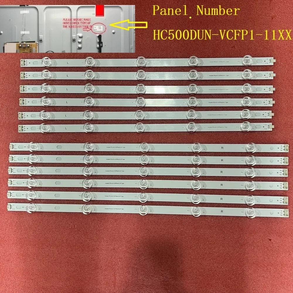 LED backlight strip For 50LN 50LN51 50LN52 50LN53 50LN54 50LN56 50LN57 POLA 2.0 50 R L AGF78182801 HC500DUN-VCFP1-11XX