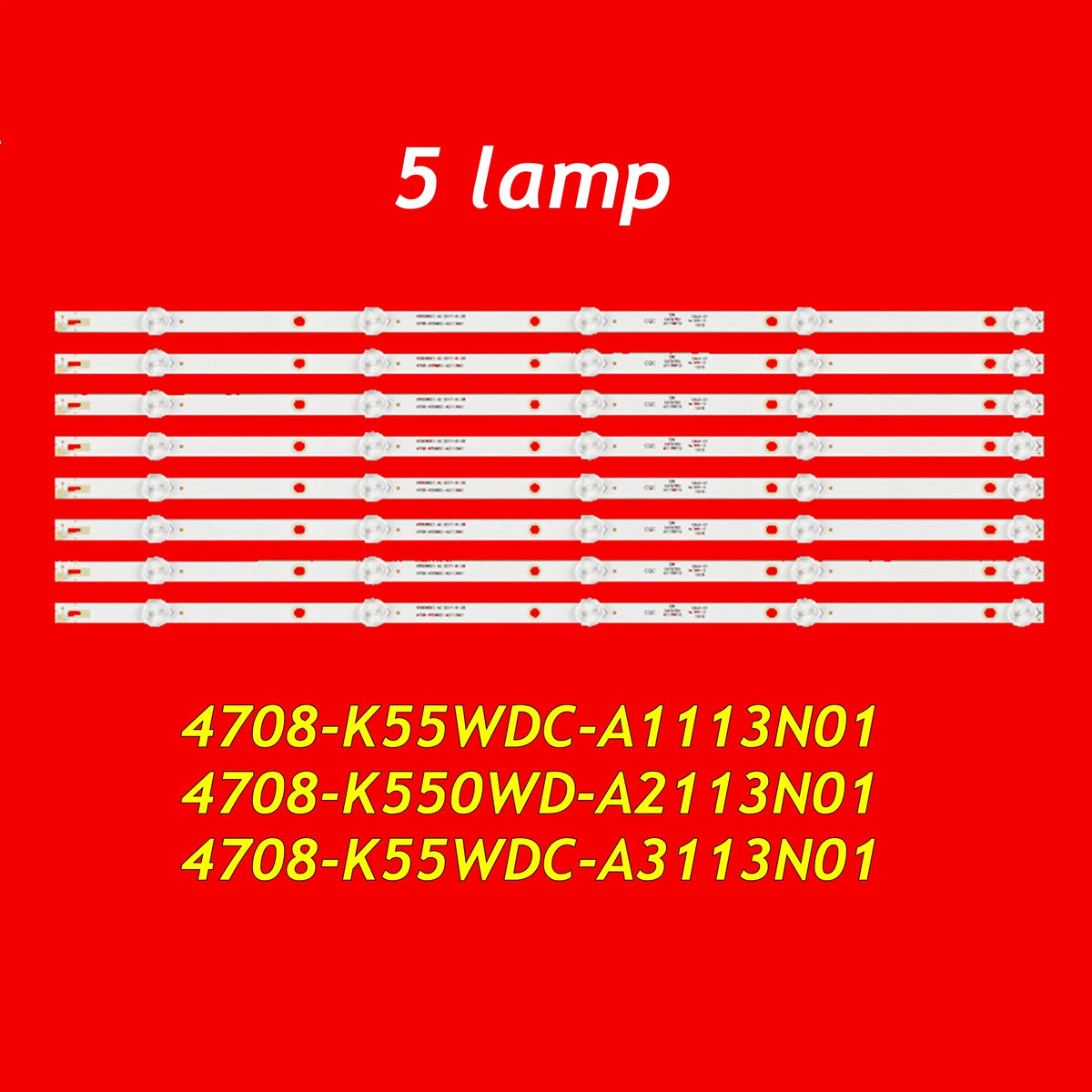 TV LED Strip For LE55D8800 55U5080 55U5855EC 55PUF6023 55PUF6052 55PUF6022/T3 55PUT6002/56 T55K05 X55K 4708-K550WD-A2113N01