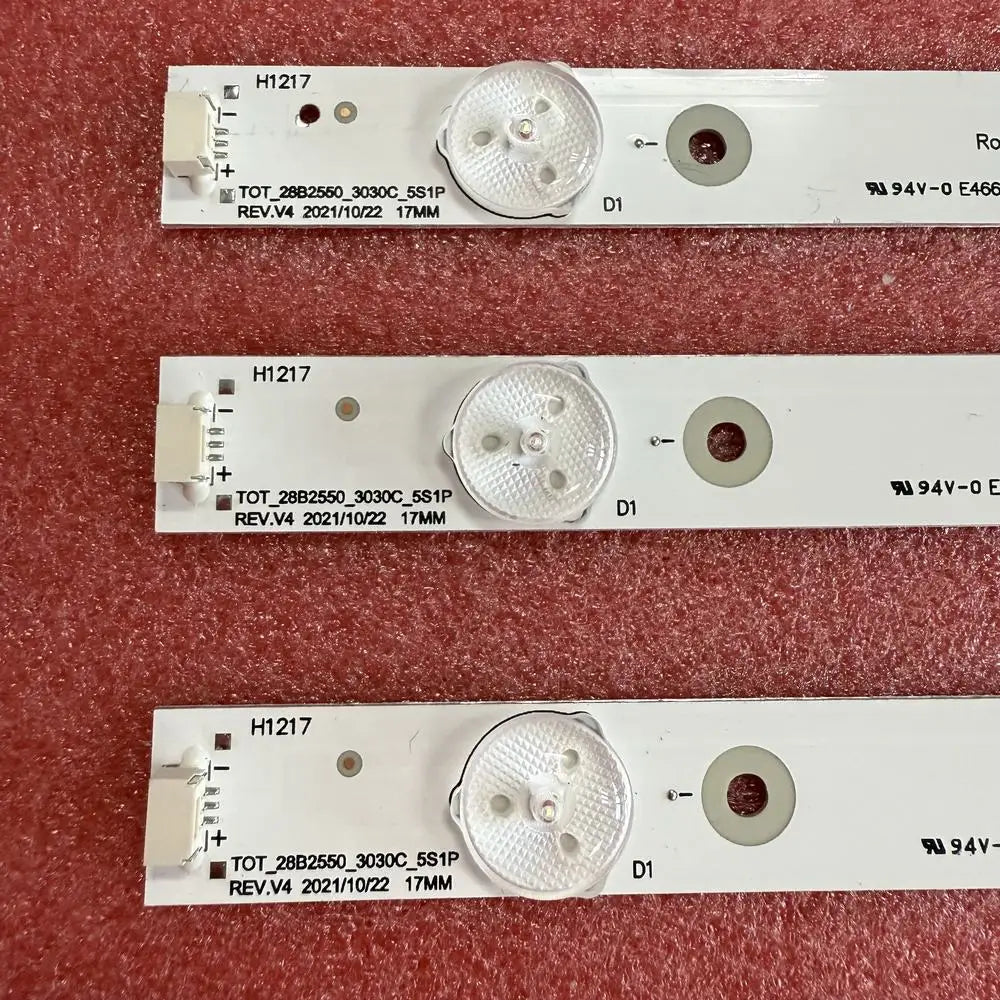 Kit 3pcs 5LED LED Backlight Strip For TV H28V9900 H28VPP00 4C-LB280T-YH2 YH1 TOT-28B2550-3030C-5S1P 006-P2K2071A LT-28T405R