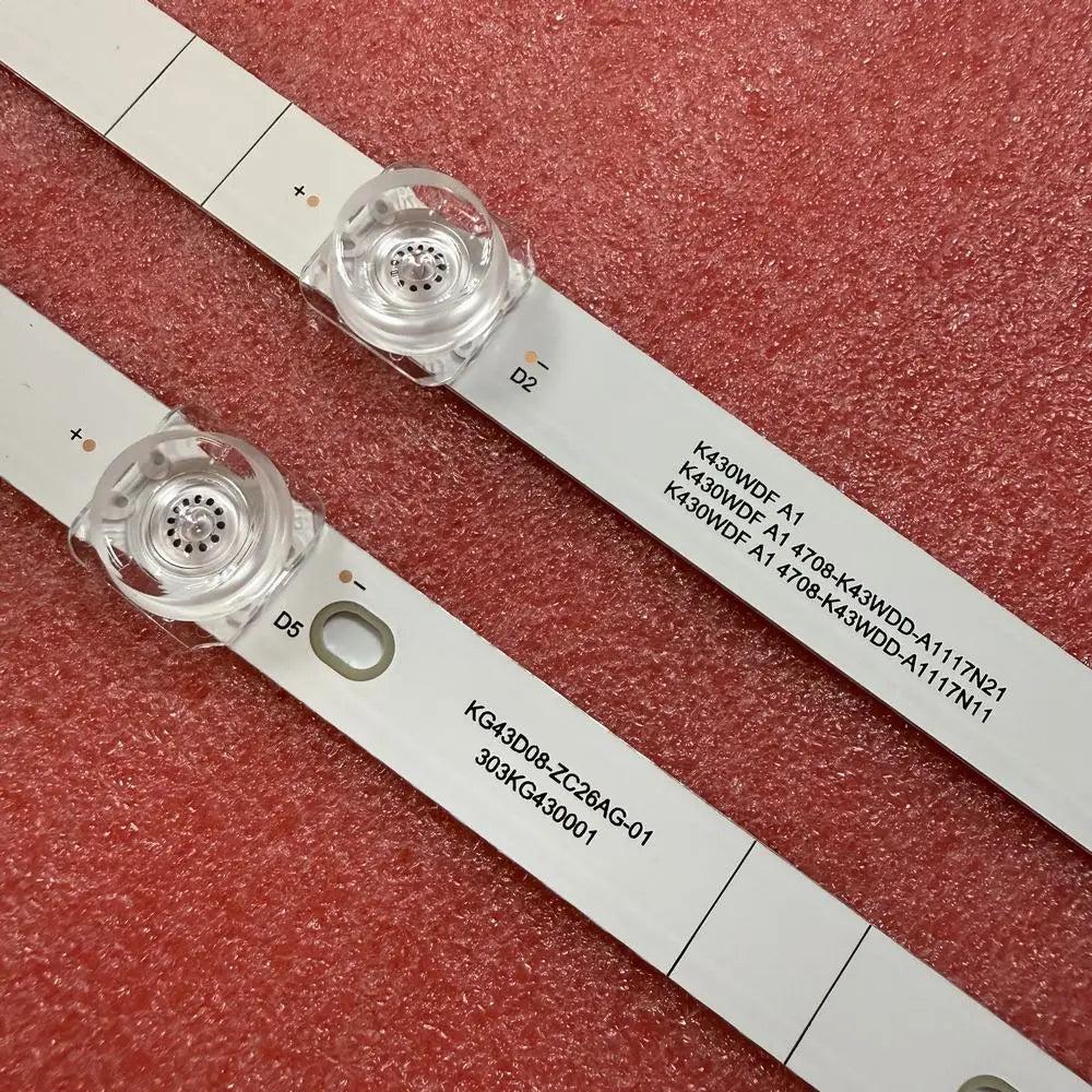 3pcs/set LED Backlight Strip 8LED For RCA 303KG430001 K430WDF A1 RTR4360-E-US A1RHOR435