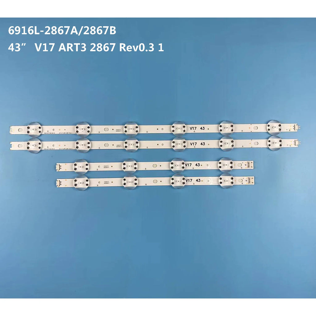 New For 43 inch LED Backlight bar 43VH6100-CB 6916L-2867B  2867G V17 43 6916L-2744A 6916L-2743A screen LC430DQE