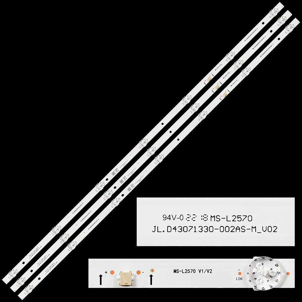 LED BackLight Strip For 42LEM-1052/FTS2C 42G6F WR43FX2212 B210506A7P 42PFL4765/F8 RTR4261 MS-L2570 V1 V2 Y158-L08-KA-2 B0008