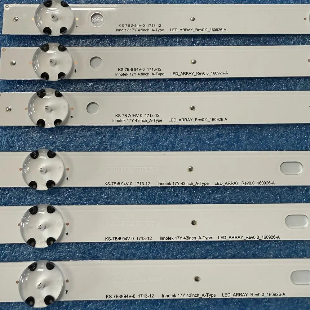 3pcs/set LED backlight strip Bar for 43UM7000PLA 43UM7100PLB 43UM71007LB 303LG430004 LG43D07-ZC31AG-05 7S1P LC43490089A