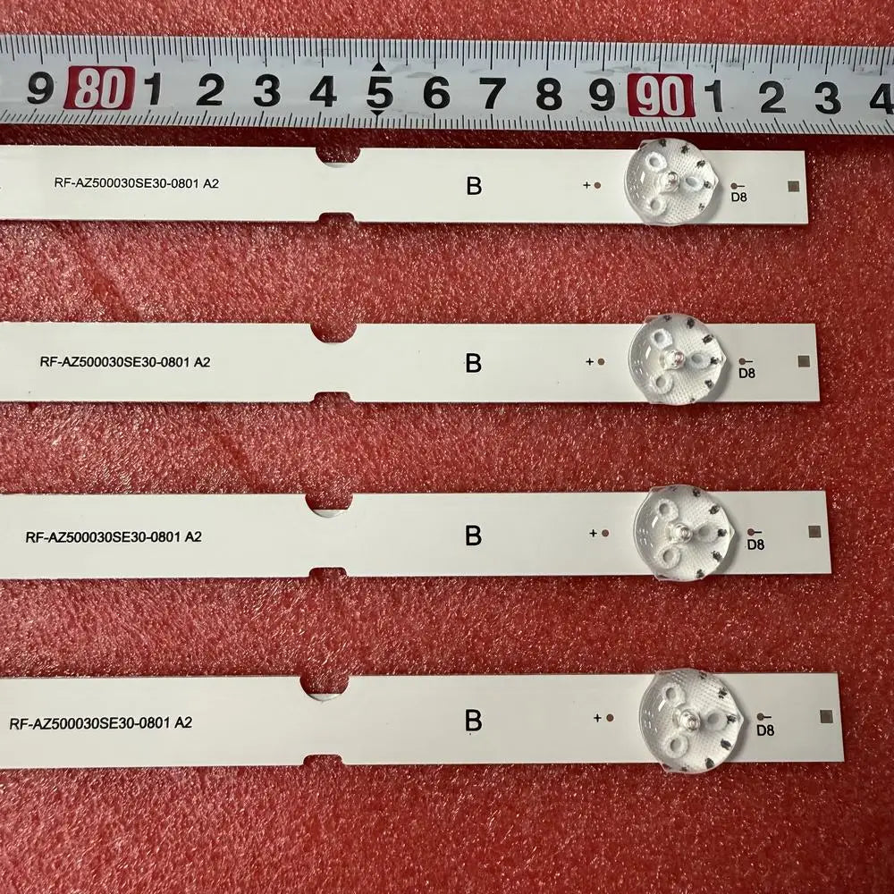 4pcs/set LED Strip for Panasonic TH-50GX580C 50C60 PTV50Q20SNBL TH50GX580C 7700-650000-D360 RF-AZ50030SE30-0801