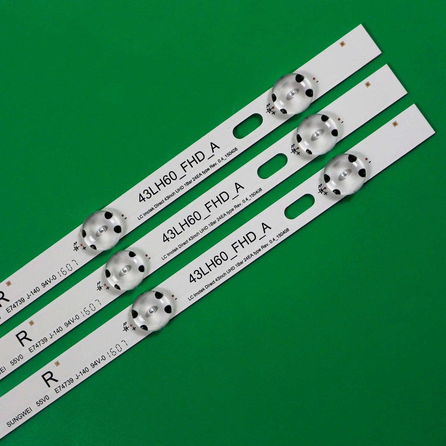 Original LED backlight Strip for 43UF6400-CA UF64-UHD-A Screen HC430DGG-SLNX1-211X 43UH603V 43UH620V NC430DGE NC430DUE-VUDN