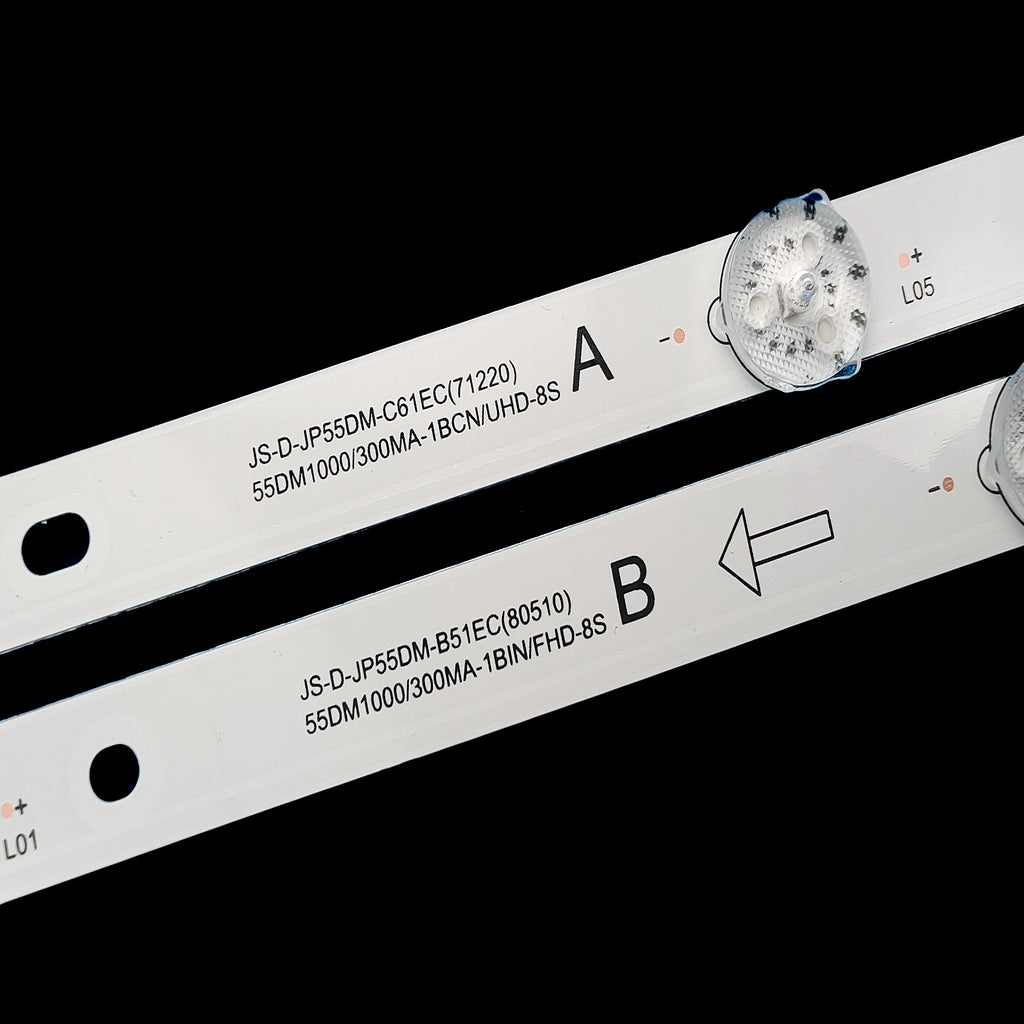 LED Backlight Strip For 300MA-ABIN/FHD 55LEX-8158/UTS2 ND55KS4000 55UHDT2SMH AKTV5534 JS-D-JP55DM-B51EC ND55K4000