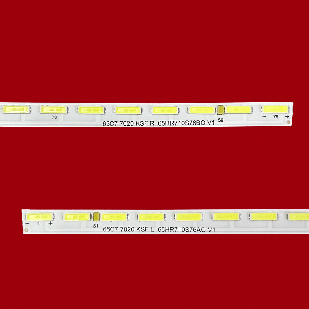 LED Backlight strip for TCL 65c7 7020 KSF R/L 65HR710S76A0 B0 V1 4C-LB6576-HR01K 02K