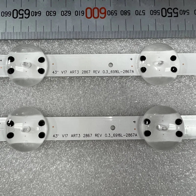 10LED LED Backlight Strip for TV 43LJ624V 43UJ670V 43LV340C-UB 43LJ610V 43 V17 ART3 2867 43uj6525 43uj6565 LC430DGJ AGF78709