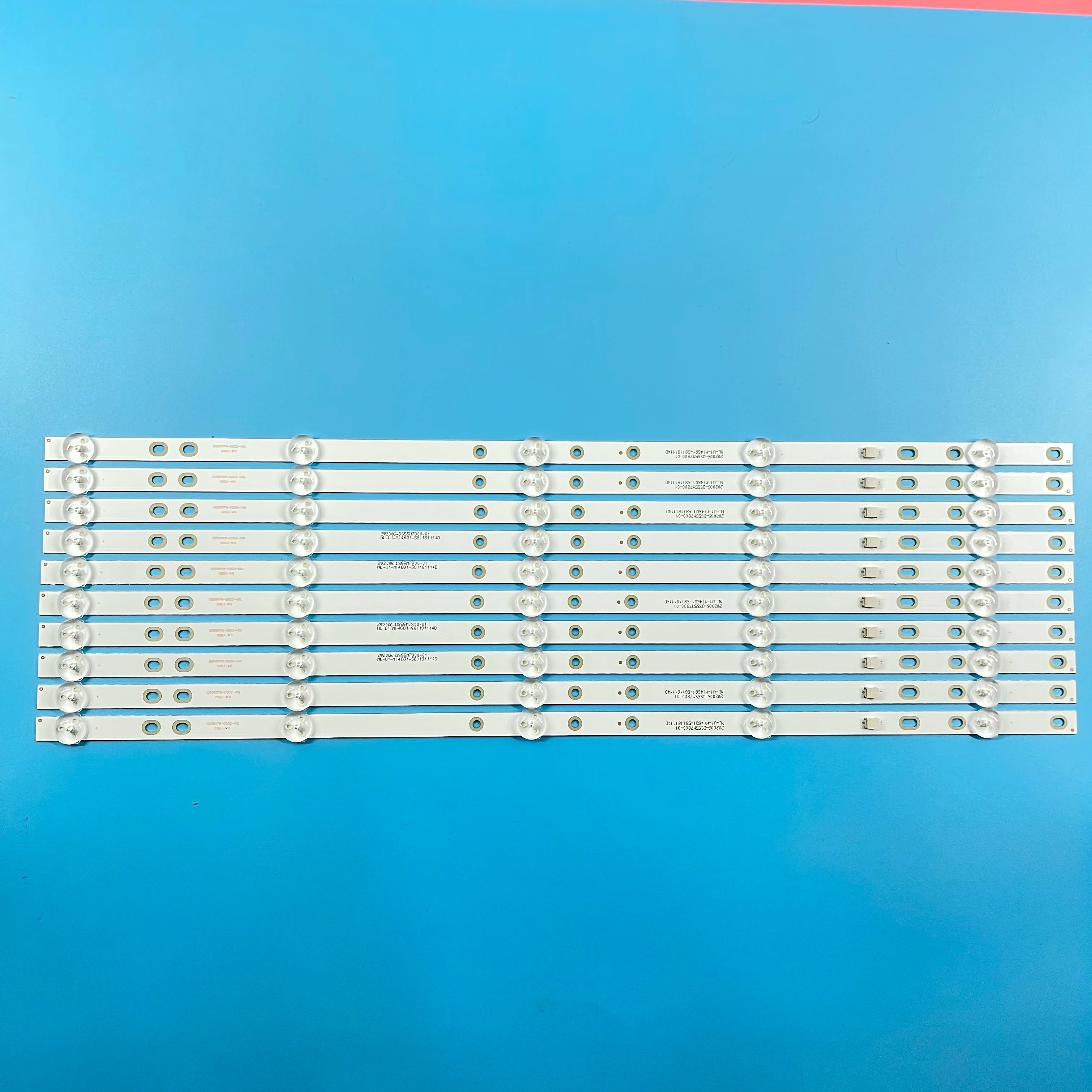 LED Backlight strip 5 lamp For AKAI 48 55 TV AKTV480 T DS55M78-DS02-V01 DSBJ-WG 2W2006-DS55M7800-01 BAIRD TI5510DLEDDS