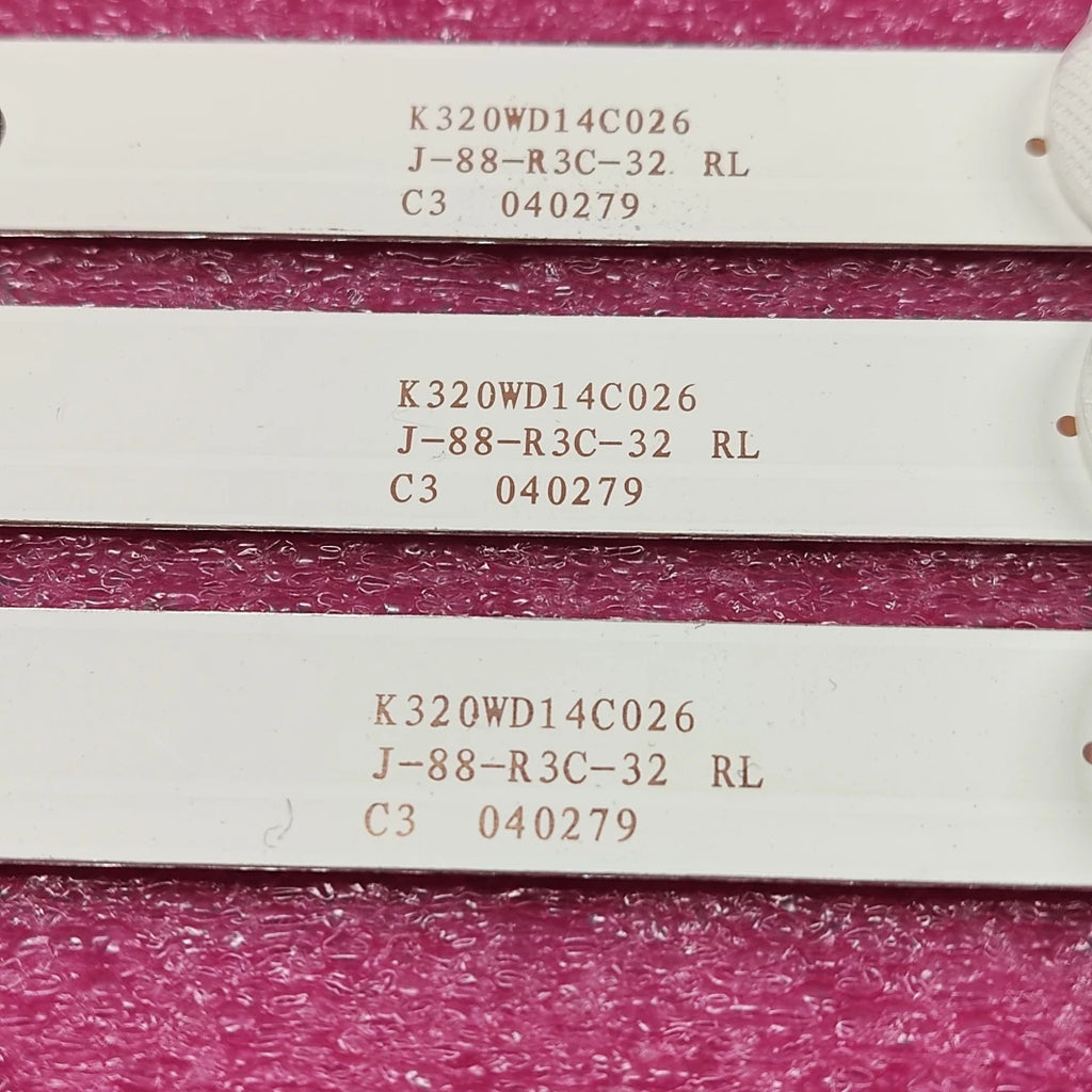 3PCS NEW TV Lamps LED Backlight Strips For DAEWOO L32R630VKE HD TV Bars Kit LED Bands 4708-K320WD-A4213K01 KB-6160 K320WD Rulers