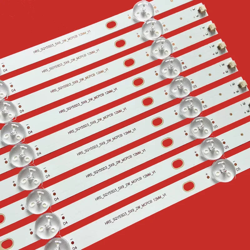 LED backlight strip for TV HQSTV55/ for 5-light HRS-SQY55D3_5X9_2W-MMCPCB 12mm-V1