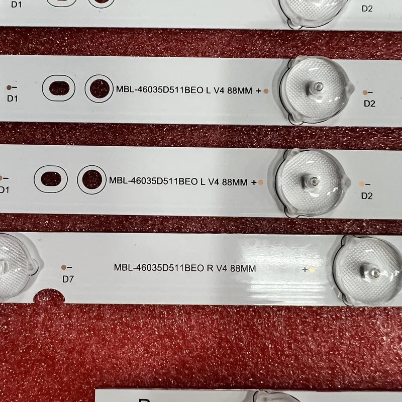 LED Backlight strip 11LED For Quasar LE46D5QFM BJSJ46D11R-ZC14F-02 BJSJ46D11L-ZC14F-02 Sanyo 46CE460LED MBL-46035D511BE0