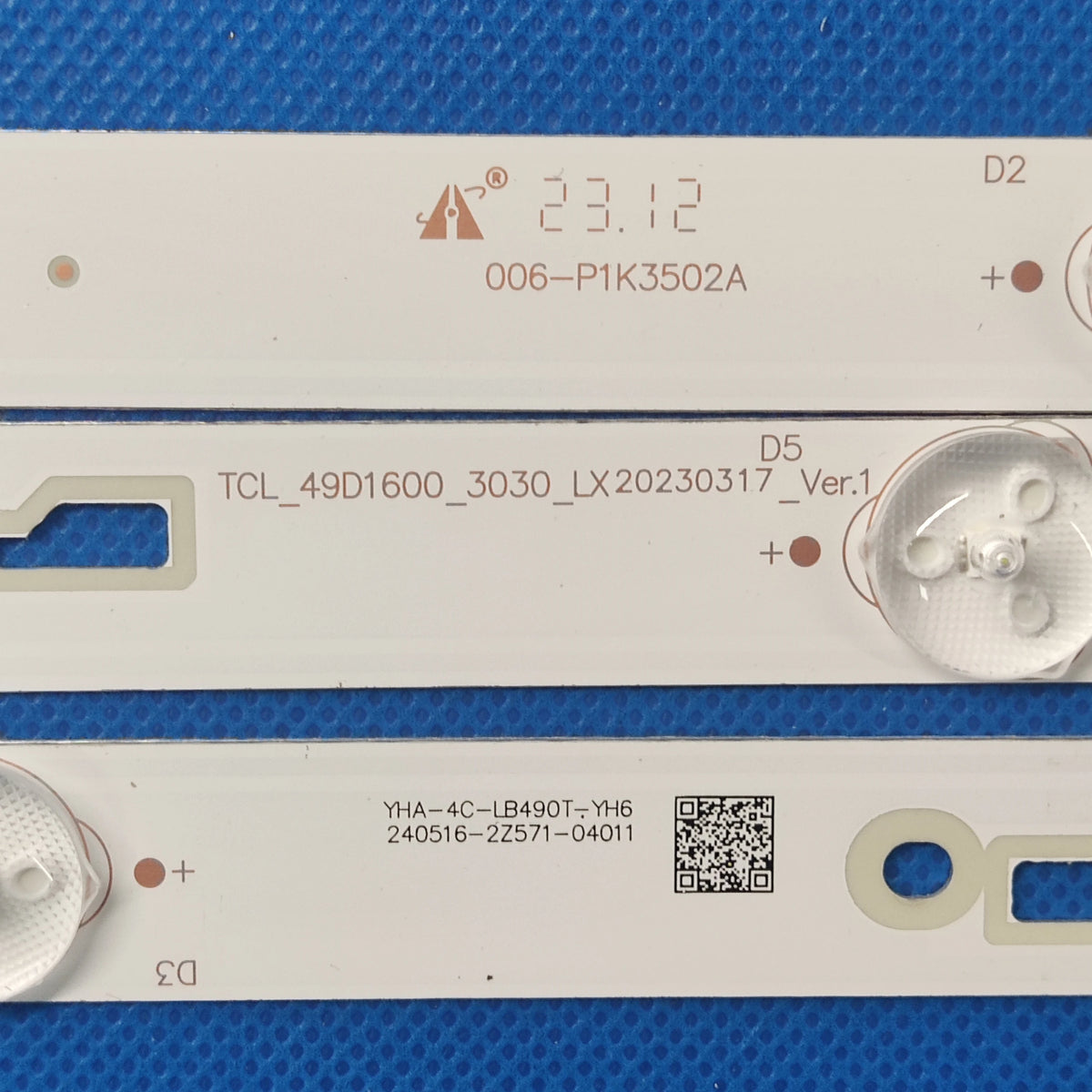 LED Backlight strip 5 lamp For 49HR332M05A0 V3 V4 Yha 4C-LB490T-HR4 YH1 YH7 YHJ yh6 49E301 49U3600C CRH-AT493030080569QREV1.0