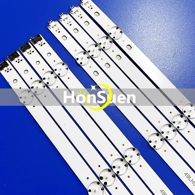 8PCS LED strip 49lh51_fhd for 49UH610T 49lf5100 49UH610T-DJ 49UH610T-TB 49UH610V 49lh5700-ud 49lf5100-uf  49UH6110-SF 49LH510V