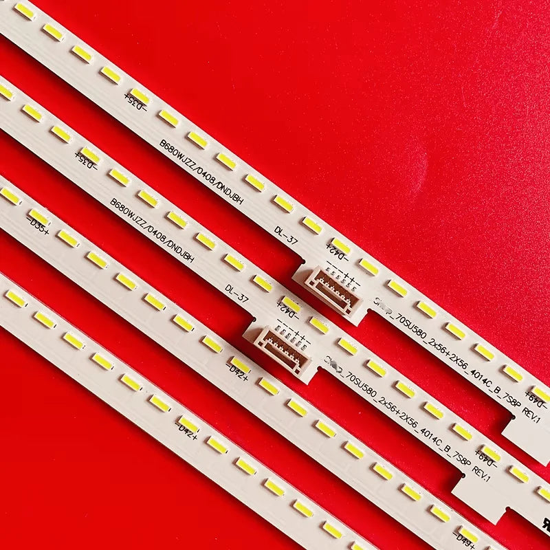 LED Backlight Strip For  LC-70UI9362K LC-70UI9362E 4T-C70AMSA C70AMZA 70SU580-2X56-2X56-4014 STG700A1656LED 38CM 3V