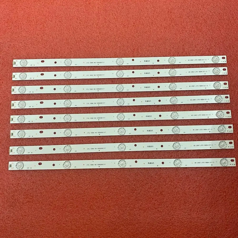 8pcs LED Backlight Strip for AKAI 50' AKTV500 MS-L0967-L V2 V3 V4 R72-50D04-017-13 21MQ300D