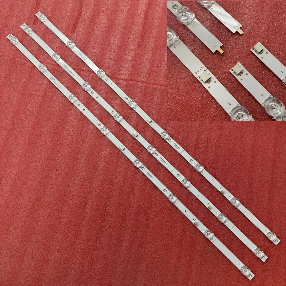 3pcs/set LED Backlight Strip 8LED For RCA 303KG430001 K430WDF A1 RTR4360-E-US A1RHOR435