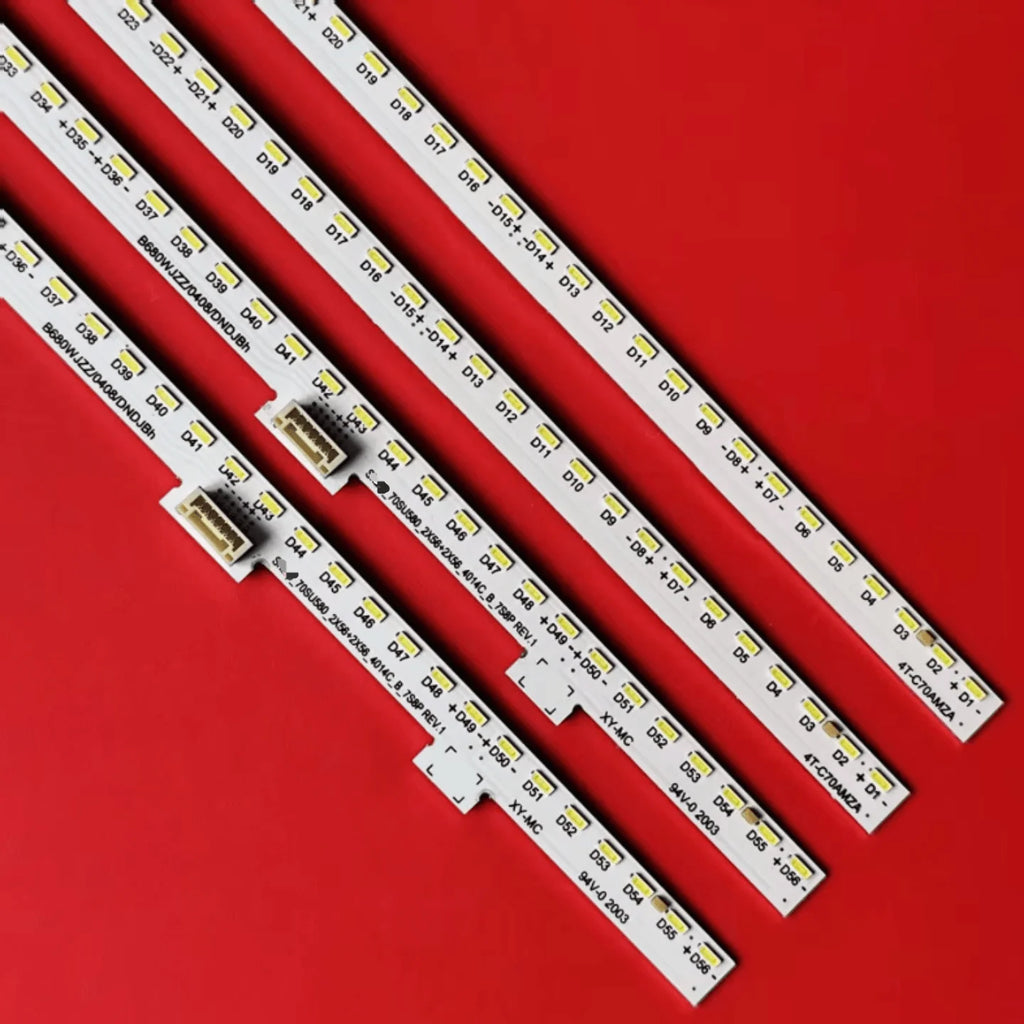 LED Backlight Strips For LC-70UI9362K LC-70UI9362E Foxconn 70YS17-3 4T-C70AMZA 70SU580_2X56+2X56_4014c_A_7S8P