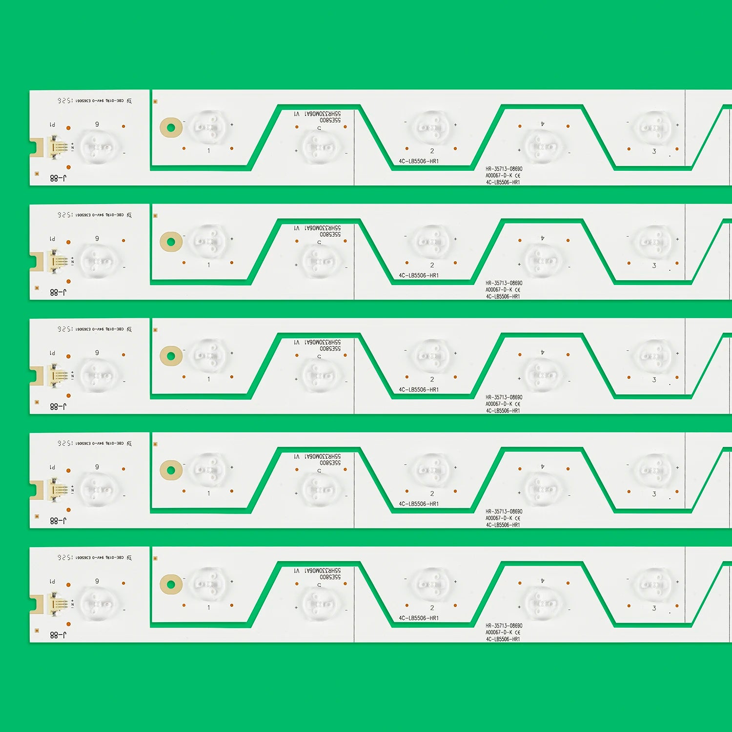 LED backlight strip For TCL D55A561U D55A558U 55U6500C 55U65EBC 4C-LB5506-HR1 55E5800 55HR330M06A1 Screen LVU550NDEL