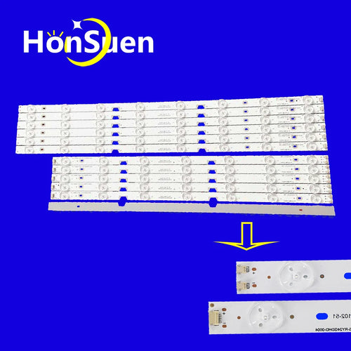 12PCS LED Backlight Strip For Haier 50"TV LE50B5000W LE50B3500W LE50B3000W 3BL-T5454102-51 3BL-T4752102-01 LE50F5300 V500PK2-QS1