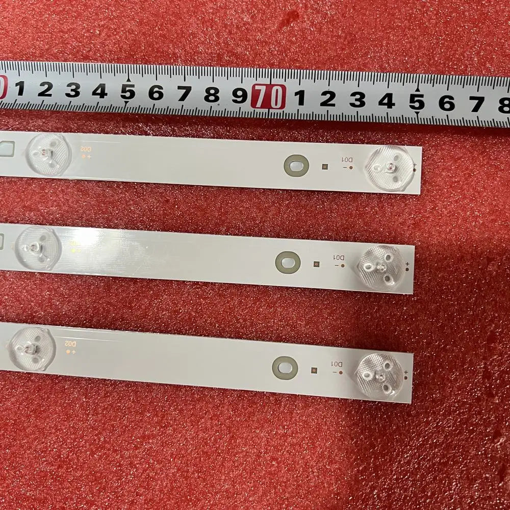 Kit 3pcs 7LED 755mm LED Backlight Bar for TCL 43D2700 43HR332M07A0 V2 4C-LB430T-HR1CK LC430DUY SH A1 43A9000