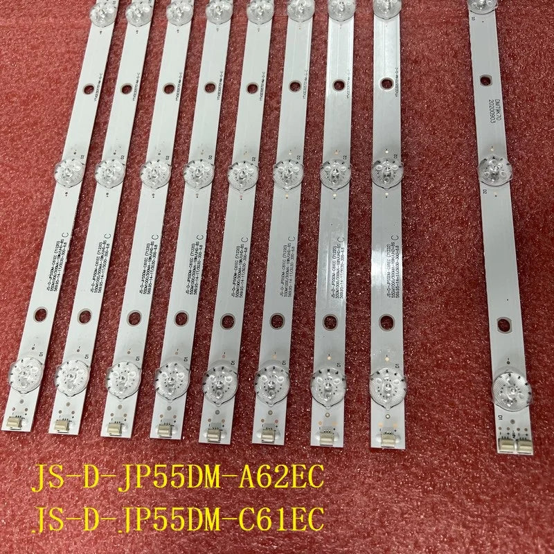 LED Backlight Strip(9) For BBK 55LEX-8158/UTS2 AKTV JS-D-JP55DM-A62EC C61EC 55DM1000/600MA-2BIN 55DM1000/300MA-ABIN/FHD ND55K400
