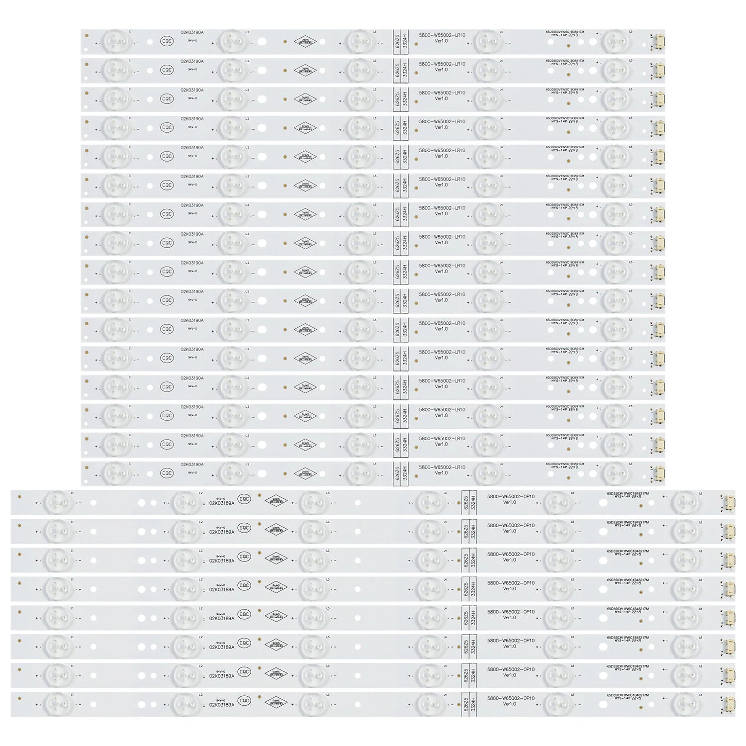 LED Backlight Strip for 65UH5500 65uh5500-ua 5835-W65002-LR40 5835-W65002-0P40 V650DJ4-QS5 65K2 5800-W65002-LR40 0P40