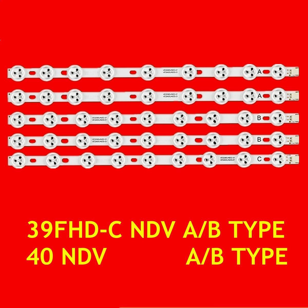 LED Strip for LC-39LD145K 39PFL3008H/12 39XT5000DS 40XT3000DM D39F182N D39F185N3 D40F182N3 40SD3100 Innotek 39FHD-C NDV A/B TYPE